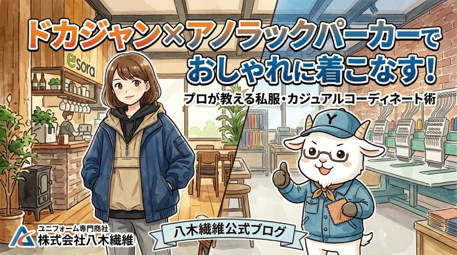 ドカジャン×アノラックパーカーでおしゃれに着こなす！プロが教える私服・カジュアルコーディネート術